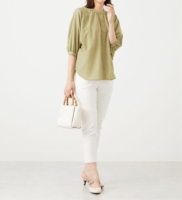 BELLUNA（ベルーナ）の「袖切替ドルマンデザインブラウス（ブラウス）」｜詳細画像