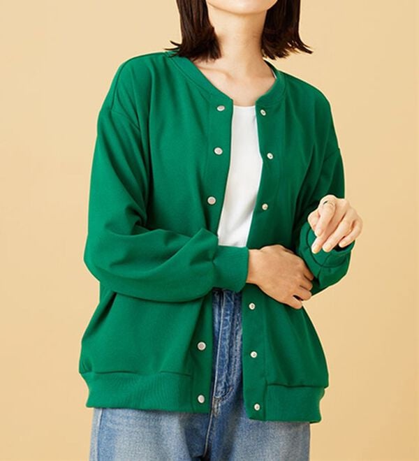 BELLUNA（ベルーナ）の「ストレッチジョーゼット素材カーディガン（その他カーディガン）」｜詳細画像