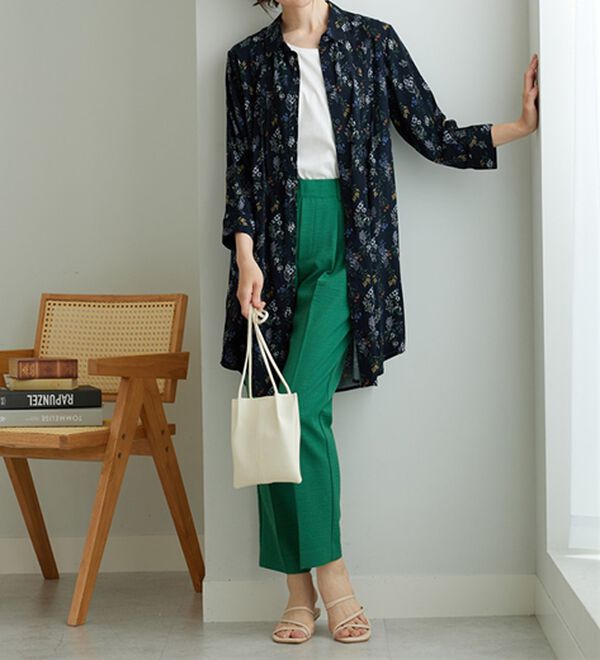 BELLUNA（ベルーナ）の「レーヨン素材ピンタック使いワンピース（その他ワンピース）」｜詳細画像