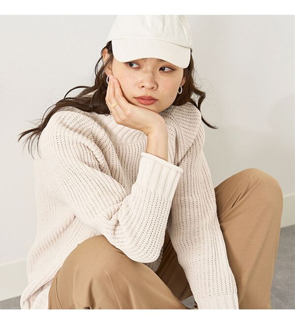 BELLUNA（ベルーナ）の「モール素材チャンキーニットプルオーバー（ニット・セーター）」｜詳細画像