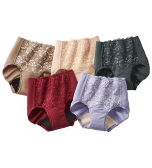 「【５色組】吸湿発熱！お腹あったか安心ショーツ（安心ショーツ）」｜5色組