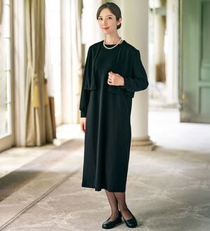 BELLUNA（ベルーナ）の「＜オンワード樫山＞フォーマルワンピース（フォーマルワンピース）」｜ブラック