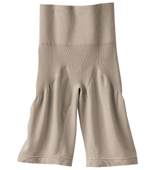 LAVIENNE（ラヴィエンヌ）の「新・綿混の美ラクるロングガードル（ガードル）」｜グレージュ