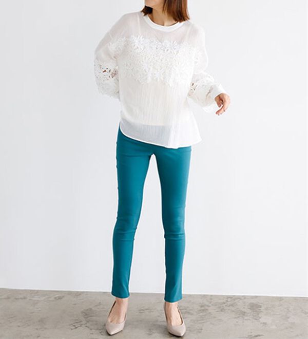 GeeRA（ジーラ）の「嬉しい機能付！美脚スキニーレギンスパンツ（フルレングスタイプ）（フルレングスパンツ）」｜詳細画像