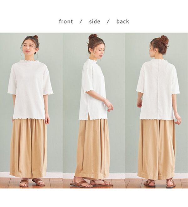 Viola e Viola（ヴィオラ エ ヴィオラ）の「ふくれジャカードシアープルオーバー（カットソー）」｜詳細画像