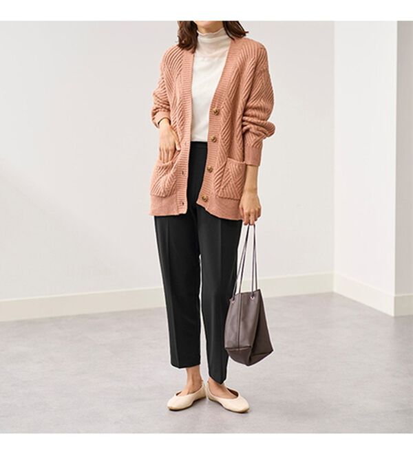 BELLUNA（ベルーナ）の「快適ストレッチ！パール調デザインセットアップ（セットアップ）」｜詳細画像