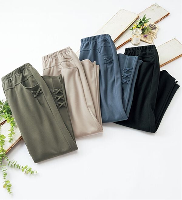 ルフラン（ルフラン）の「【４本組】のびさらクロップドパンツ＜プッチ＞（クロップドパンツ）」｜4本組
