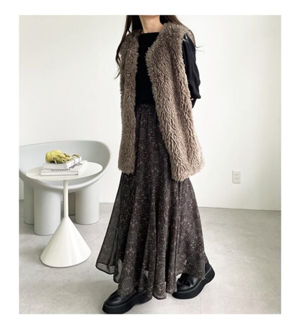 GeeRA（ジーラ）の「切替フレアーロングスカート（ロングスカート）」｜詳細画像