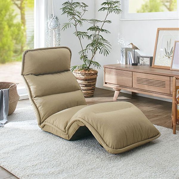 ベルーナ　低反発座椅子　未使用品 NEW収納簡単低反発もこもこ座椅子＜1人掛け・リクライニング