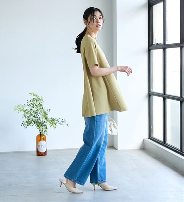 BELLUNA（ベルーナ）の「ひんやり！ポコポコエンボス素材－３ｋｇ見えチュニック（チュニック）」｜詳細画像