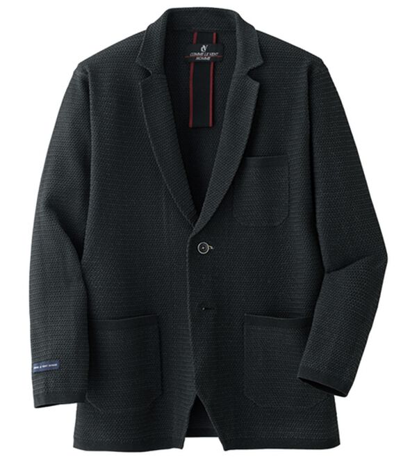 「＜コムルヴァン・オム＞軽さを愉しむ洗練テーラード（メンズジャケット）」｜ブラック