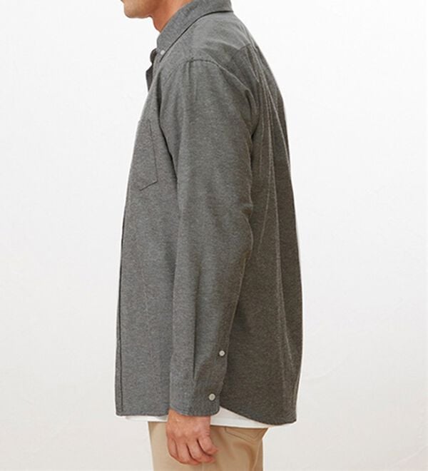 「＜シンプル＆プラス＞お手入れ簡単オックスフォードシャツ（メンズシャツ）」｜詳細画像