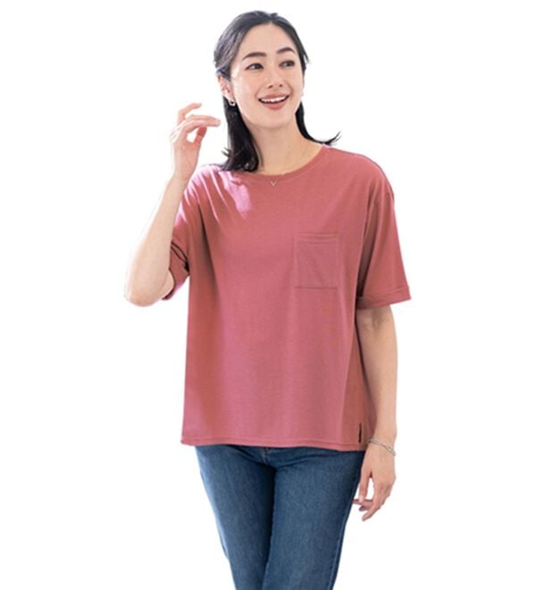 ルフラン（ルフラン）の「【４色組】夏にうれしい！汗ジミ対策胸ポケＴシャツ（Tシャツ）」｜詳細画像