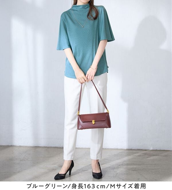 alotta（アロッタ）の「上品フレアー袖リブＴシャツ（カットソー）」｜詳細画像