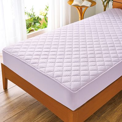 「接触冷感＆綿１００％リバーシブルパッド一体型ボックスシーツ（ボックスシーツ・ベッドシーツ）」