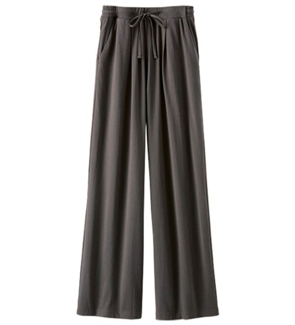 BELLUNA（ベルーナ）の「ひんやり！綿混ドロストワイドパンツ（ワイドパンツ・ガウチョ）」｜詳細画像