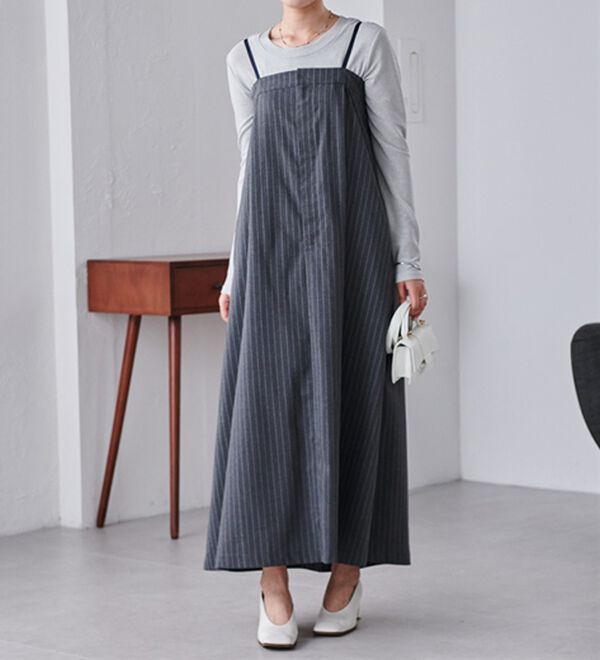 RANAN（ラナン）の「異素材デザインキャミワンピ（その他ワンピース）」｜詳細画像