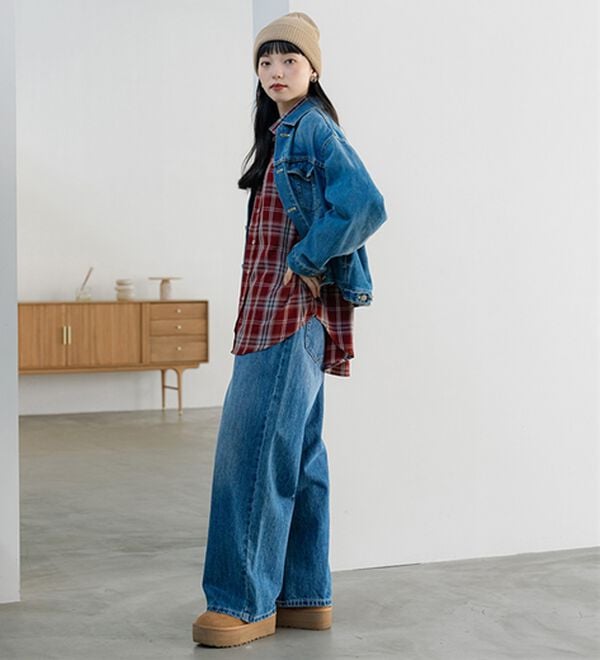 BELLUNA（ベルーナ）の「サラッと軽い！チェック柄シャツ（シャツ）」｜詳細画像