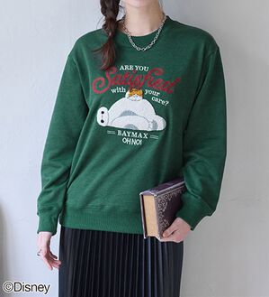 BELLUNA（ベルーナ）の「＜Ｄｉｓｎｅｙ＞【ベイマックス】さがら刺しゅう裏毛トレーナー（カットソー）」｜グリーン