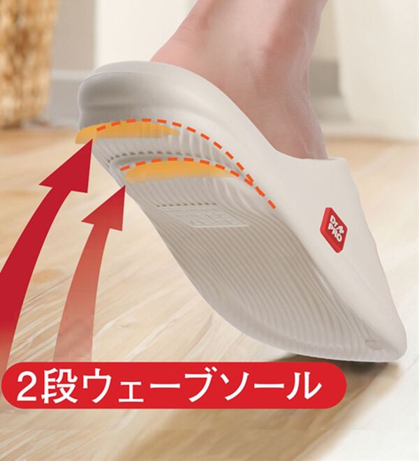 「【２色組】Ｄｒ．ＰＲＯ　ぐんぐん歩けるフィットサンダル（サンダル・ミュール）」｜詳細画像