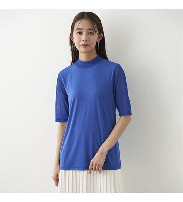 BELLUNA（ベルーナ）の「脱Ｔシャツ！チュールデザイントップス（カットソー）」｜詳細画像