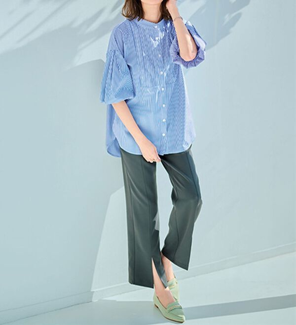 RANAN（ラナン）の「機能付センタースリットフレアーパンツ（フルレングスパンツ）」｜詳細画像