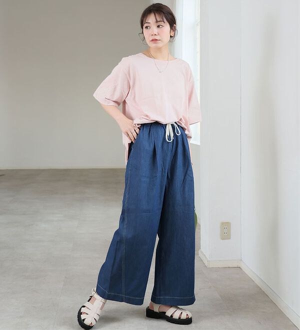 大きいサイズ】【M～8L／選べる丈】楽して叶う！イージーデニム