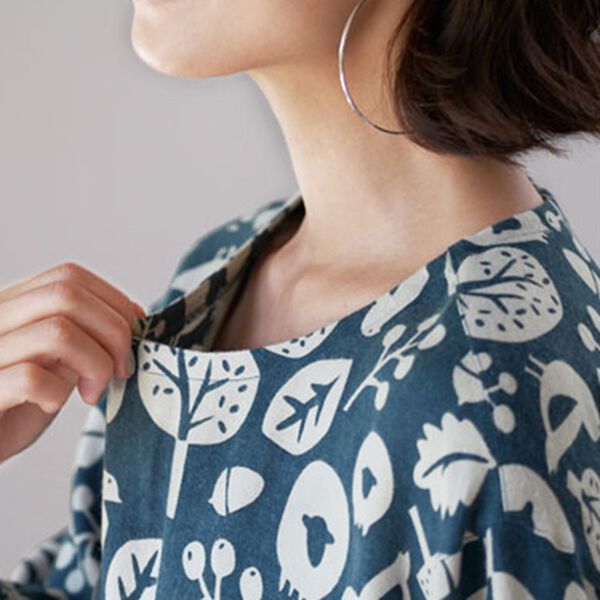 BELLUNA（ベルーナ）の「すぽっと着られる！ゆったりラクチンプリントチュニック（チュニック）」｜詳細画像