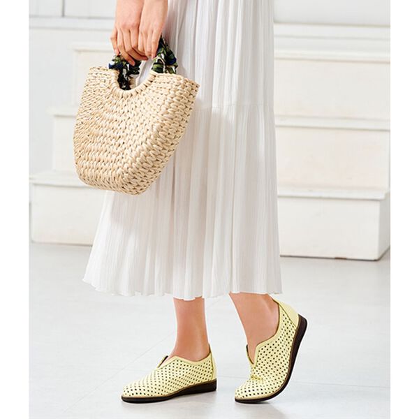 ルフラン（ルフラン）の「＜フィグリーノ＞やわらかレザーのらくちんはだしシューズ（フラットシューズ）」｜詳細画像