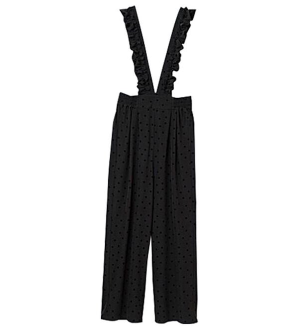 RANAN（ラナン）の「フリルデザインサロペット（フルレングスパンツ）」｜詳細画像