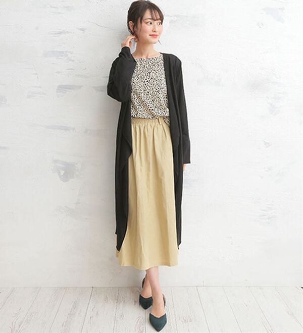 A HAPPY MARILYN（アハッピーマリリン）の「【Ｍ～８Ｌ】【ＵＶカット】長袖トッパーカーディガン（ニットカーディガン）」｜詳細画像