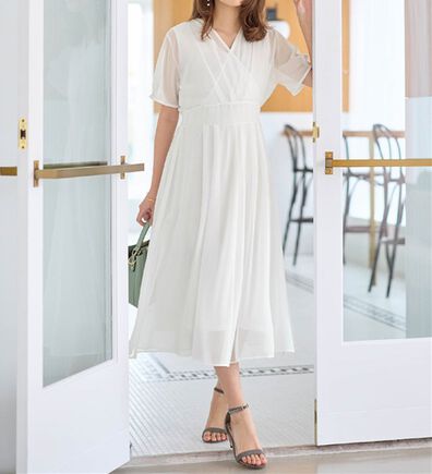 alotta（アロッタ）の「【接触冷感】インナー付カシュクールワンピース（その他ワンピース）」