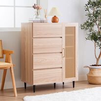 iellio（イエリオ）の「ラタン調チェスト＜リビングボード＞（ラック・棚・本棚）」