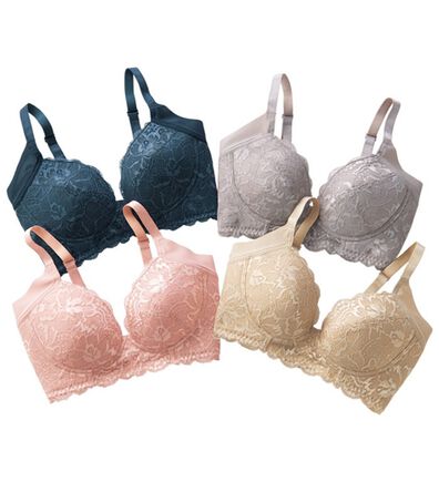 LAVIENNE（ラヴィエンヌ）の「【４色組】超脇やせ見えブラ（ブラジャー）」