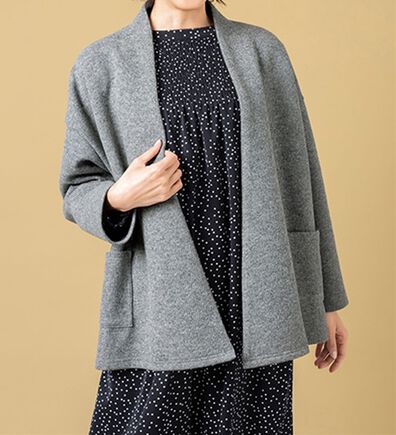 VINNO（ヴィノ）の「＜日本製＞ライトウール混カーディガンジャケット（その他カーディガン）」