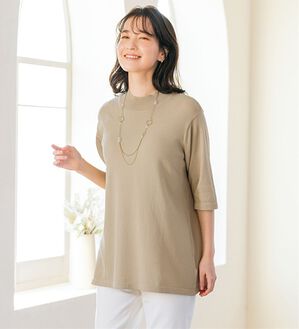 ルフラン（ルフラン）の「Ｔシャツ気分な上品サマーニット（ニット・セーター）」｜モカ