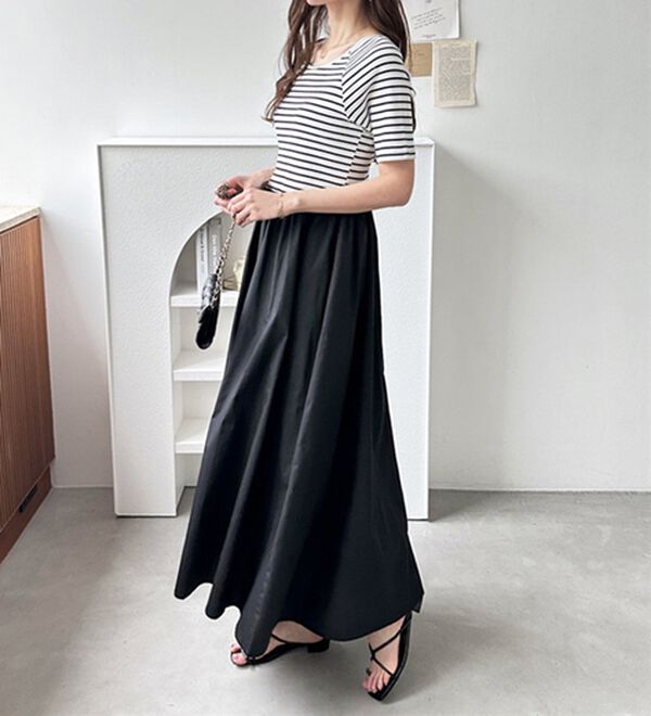 GeeRA（ジーラ）の「前後２ＷＡＹドッキングワンピース（カットソーワンピース）」｜詳細画像