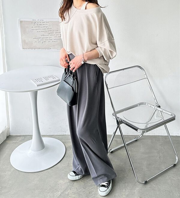 GeeRA（ジーラ）の「着回し自在！柔らか裏毛スウェット（カットソー）」｜詳細画像