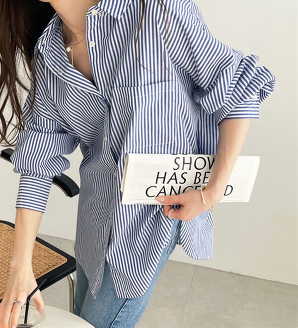 GeeRA（ジーラ）の「アソート柄オーバーサイズシャツ（シャツ）」｜詳細画像