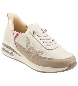 BELLUNA（ベルーナ）の「＜ＥＤＷＩＮ＞さっと履ける！牛床革エアソールスニーカー（スリッポン）」｜ホワイト