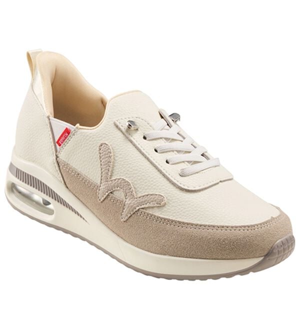 BELLUNA（ベルーナ）の「＜ＥＤＷＩＮ＞さっと履ける！牛床革エアソールスニーカー（スリッポン）」｜ホワイト