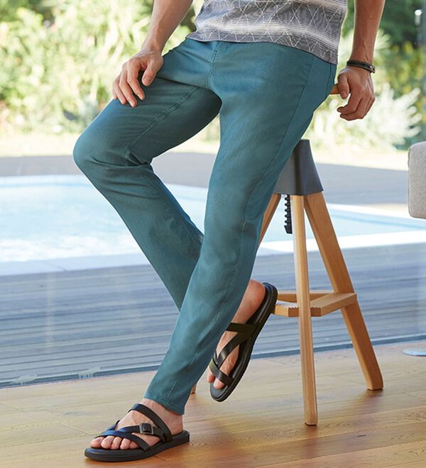 「大人の爽快カラーパンツ（メンズフルレングスパンツ）」｜詳細画像