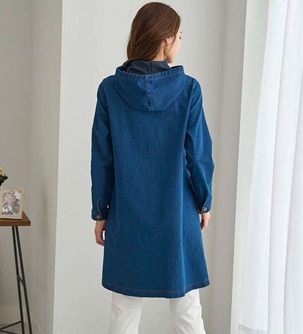 BELLUNA（ベルーナ）の「ストレッチデニムフードブルゾン（ブルゾン）」｜詳細画像