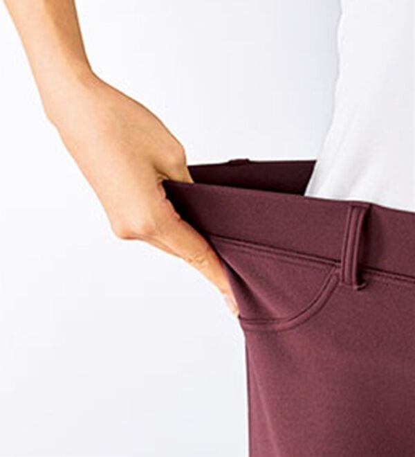 BELLUNA（ベルーナ）の「マシュマロみたいな裏ベロアなめらかストレッチパンツ（フルレングスパンツ）」｜詳細画像