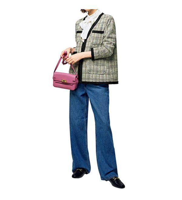 VINNO（ヴィノ）の「カットツイードジャケット風カーディガン（その他カーディガン）」｜詳細画像