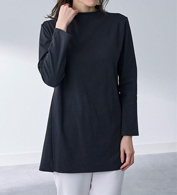 BELLUNA（ベルーナ）の「艶やかコットン１００％チュニック（チュニック）」｜詳細画像