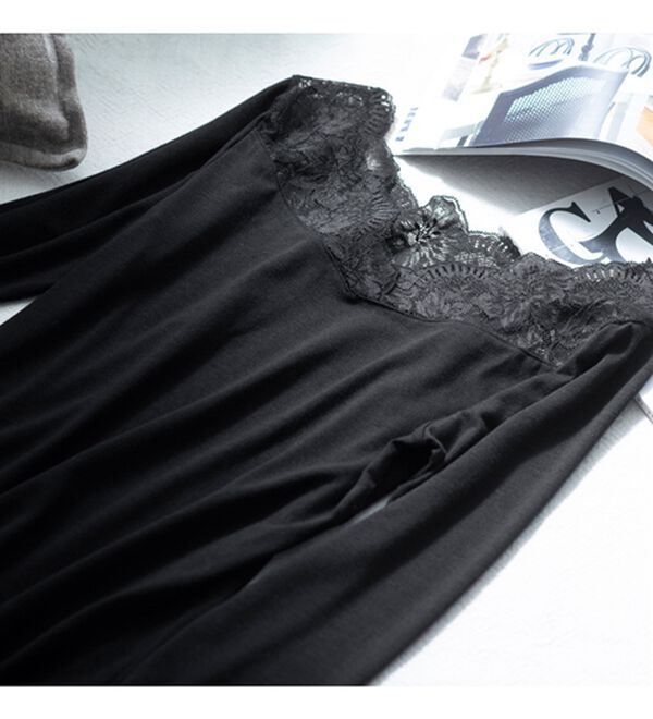 LAVIENNE（ラヴィエンヌ）の「【吸湿発熱】【抗菌防臭】２ＷＡＹレースインナー（肌着・インナーウェア）」｜詳細画像