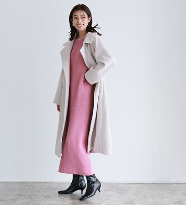 Pierrot（ピエロ）の「【Pierrot限定サイズ】パフスリーブロングニットワンピース（ニットワンピース）」｜詳細画像