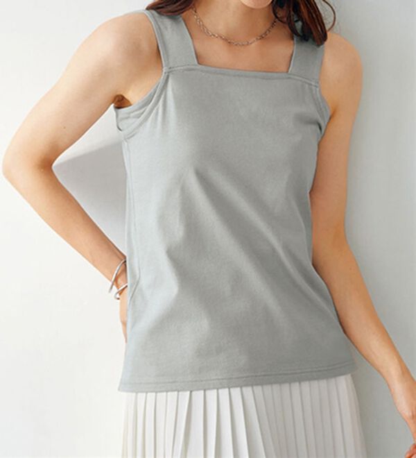 BELLUNA（ベルーナ）の「ブラ紐が見えない吸汗速乾タンクトップ（タンクトップ・キャミソール）」｜詳細画像