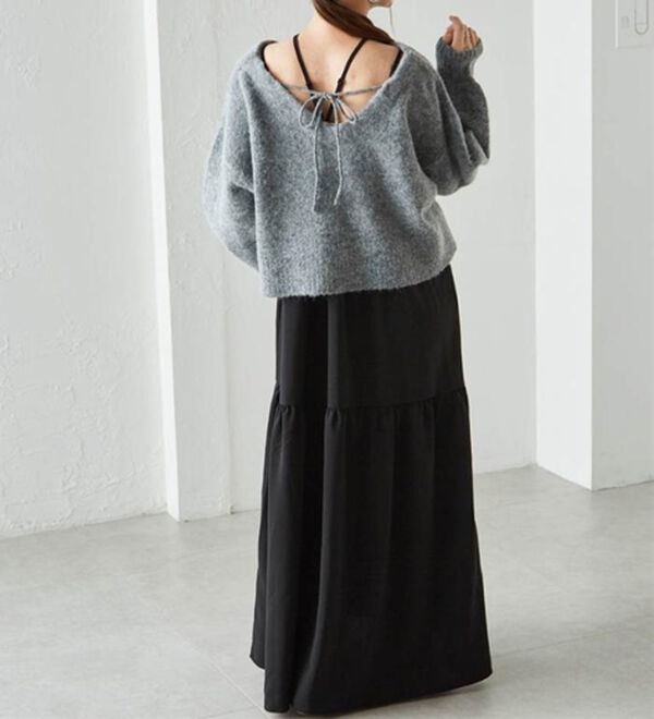 RANAN（ラナン）の「シャギーニット&times;キャミワンピースセット（その他ワンピース）」｜詳細画像